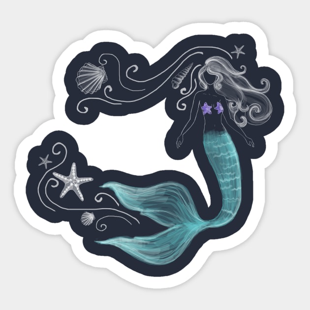 mermaid Sticker by vita95gelman